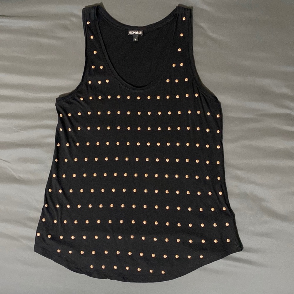 Express Tank Top with Rose Gold Studs. Size Medium